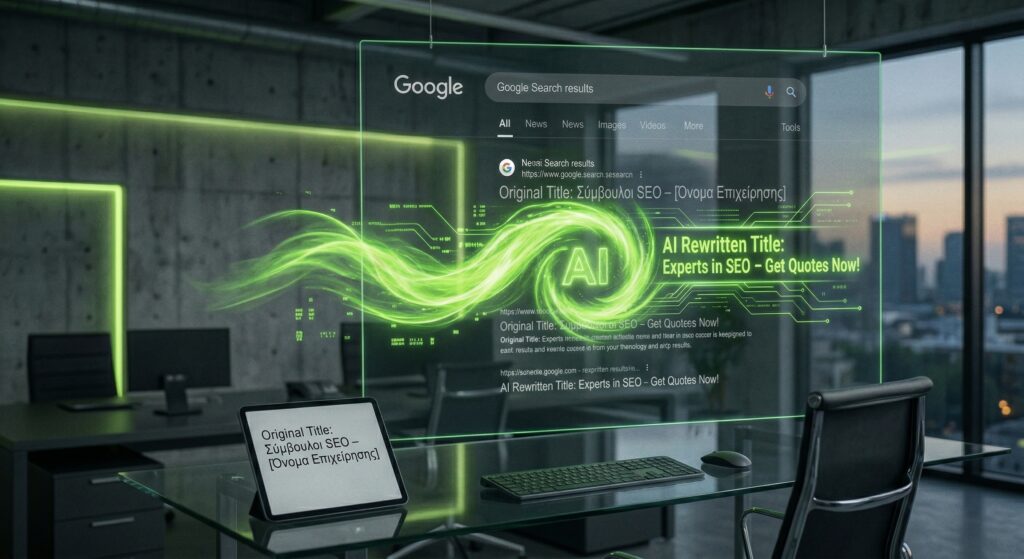 Η Google βάζει το AI να γράφει τους τίτλους σου: Τι σημαίνει αυτό για τον τζίρο και την εικόνα της επιχείρησής σου;